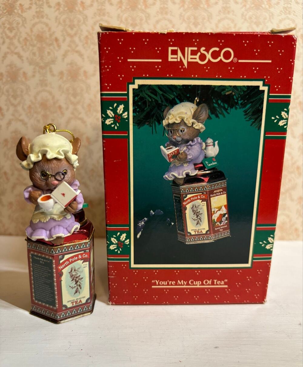 Enesco Treasury Christmas Ornament You're My Cup Of Tea